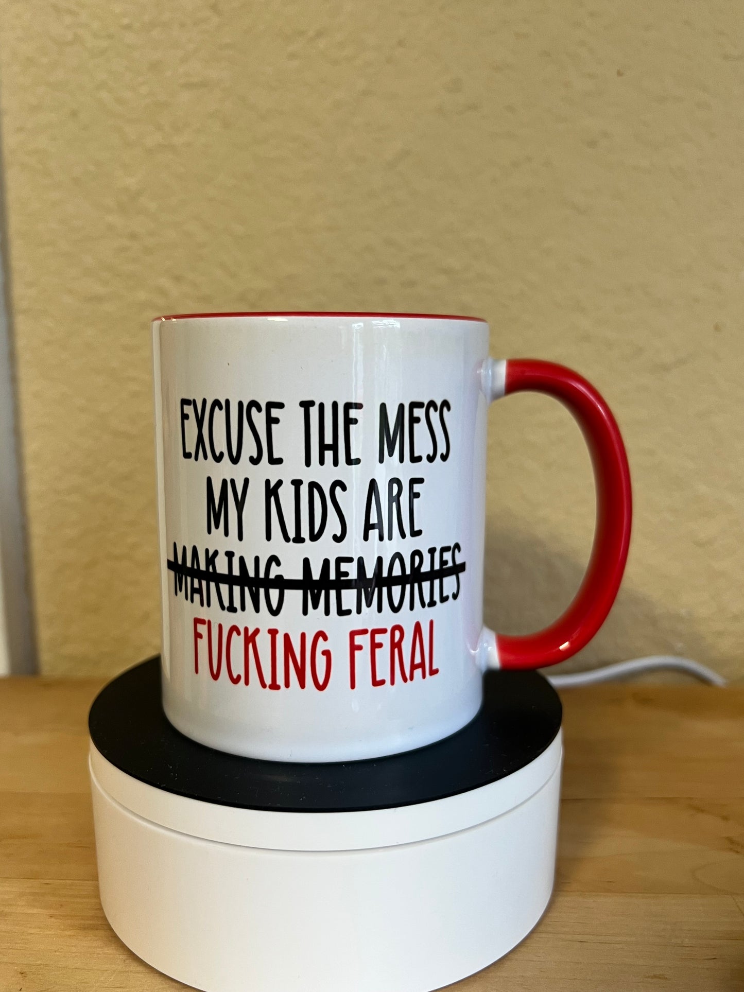 Excuse the Mess My Kids Are F*cking Feral Mug